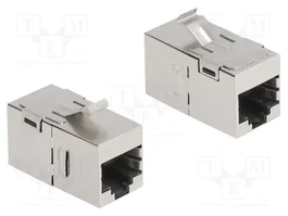 DeLOCK Módulo Keystone RJ45 hembra a RJ45 hembra Cat.6A