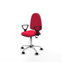 PIQUERAS Y CRESPO Silla de oficina Aýna con mecanismo Asincro y tela roja