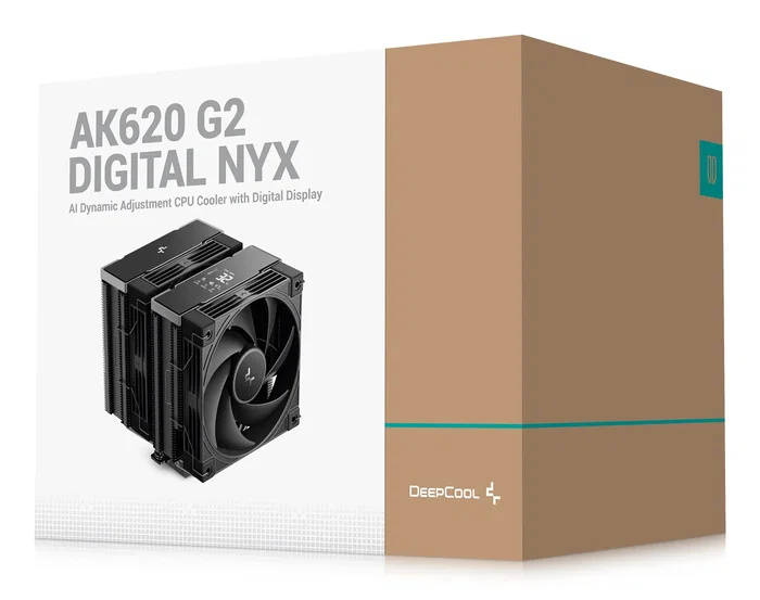 DeepCool AK620 G2 Digital NYX Refrigerador de CPU de Aire con Pantalla, Negro, 120 mm, 6 Tubos de Calor, Compatible con Intel y AMD (LGA 1700/AM5)