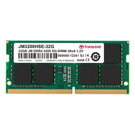 Transcend JM3200HSE-32G Memoria RAM DDR4 de 32GB (2x8GB) 3200MHz CL22 para Portátil