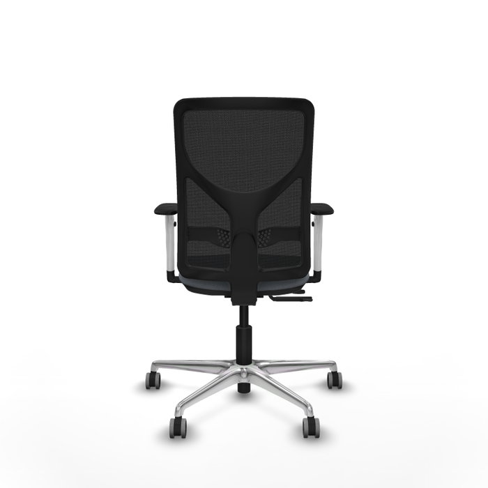 PIQUERAS Y CRESPO Silla de oficina Motilla con mecanismo Sincro/Traslack, Gris y Negro