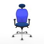 PIQUERAS Y CRESPO Silla de oficina Jorquera Azul con Mecanismo Sincro