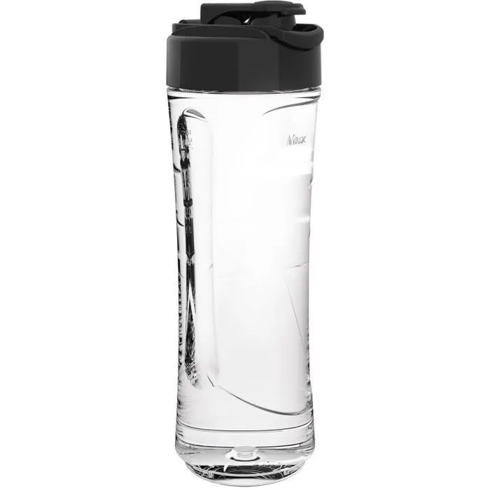 Jocca Licuadora - 350 W - Recipiente de Vidrio de 1 L - Botella de 600 ml - Negra