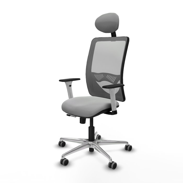 PIQUERAS Y CRESPO Silla de oficina Zulema Gris con mecanismo Sincro/Traslack PIQUERAS Y CRESPO Silla de oficina Zulema Gris con mecanismo Sincro/Traslack