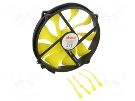 Akasa Viper R PWM 140mm Negro/Amarillo