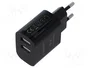 Gembird Cargador de red 2xUSB-A 5V 2.4A negro