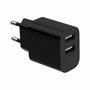 Gembird Cargador de red 2xUSB-A 5V 2.4A negro