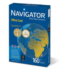 Papel A4 Navigator 160G 250H Office Card (Set de 5)
