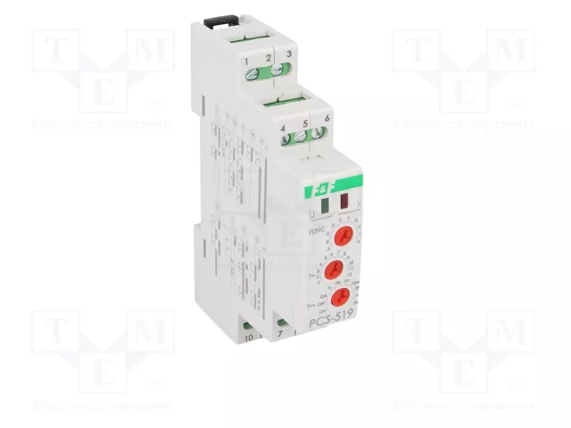 F&F PCS-519-DUO Relé de Tiempo DPDT 8A