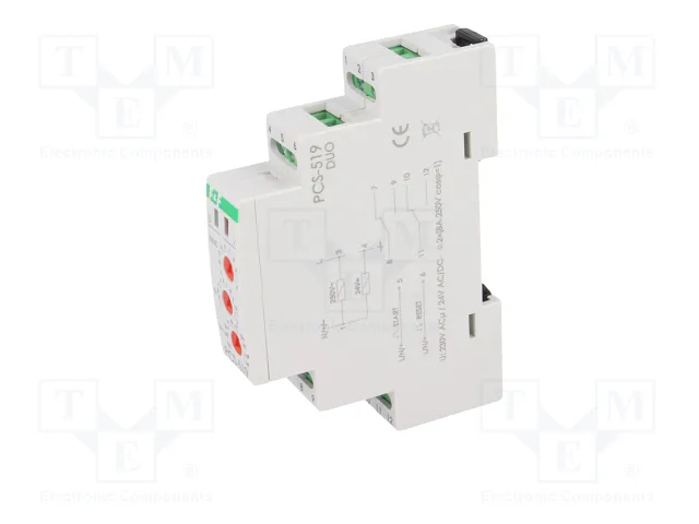 F&F PCS-519-DUO Relé de Tiempo DPDT 8A