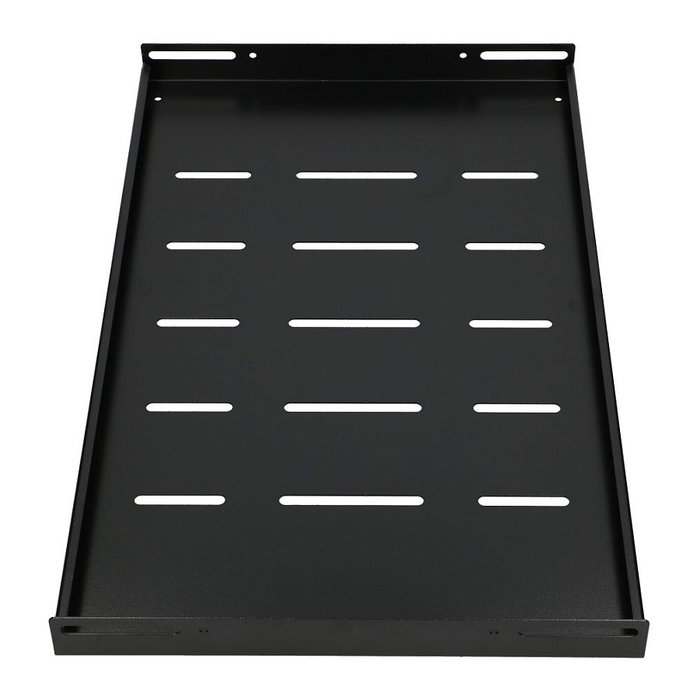 Extralink Estantería de 300 mm 1U Negra para Armarios de Pared de 19 pulgadas