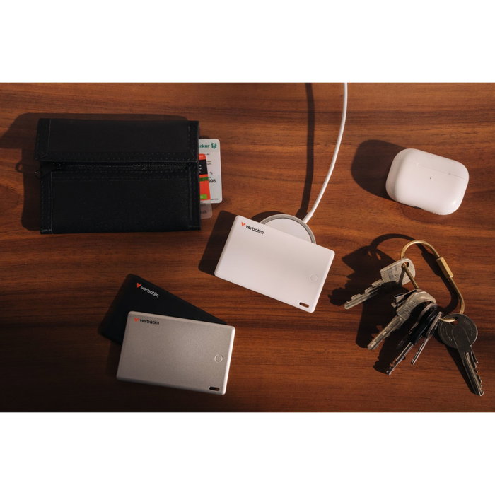 Verbatim My Finder Card Bluetooth Item Finder Pack de 3 (Black / Silver / White) Verbatim My Finder Card Bluetooth Item Finder Pack de 3 (Black / Silver / White)