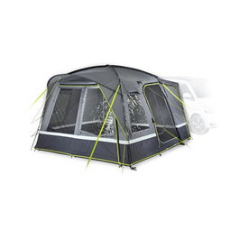High Peak Busvorzelt Tour 2.0 Tienda Tunel Campamento Estructura Rigida Impermeable 4 m Color Gris/Limette