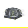 High Peak Busvorzelt Tour 2.0 Tienda Tunel Campamento Estructura Rigida Impermeable 4 m Color Gris/Limette