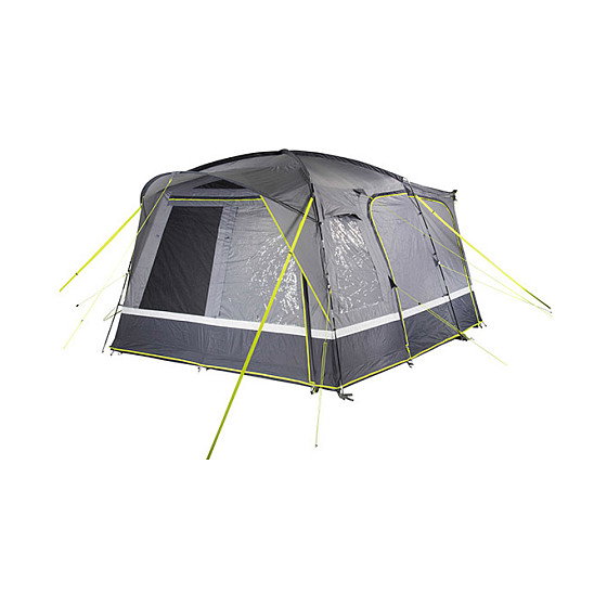 High Peak Busvorzelt Tour 2.0 Tienda Tunel Campamento Estructura Rigida Impermeable 4 m Color Gris/Limette