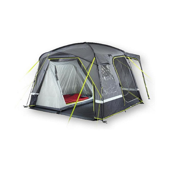 High Peak Busvorzelt Tour 2.0 Tienda Tunel Campamento Estructura Rigida Impermeable 4 m Color Gris/Limette