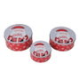 DKD Home Decor Caja Navidad Tradicional Multicolor Papanoel Metal 20 x 20 x 9 cm Set de 3 (4 Unidades)