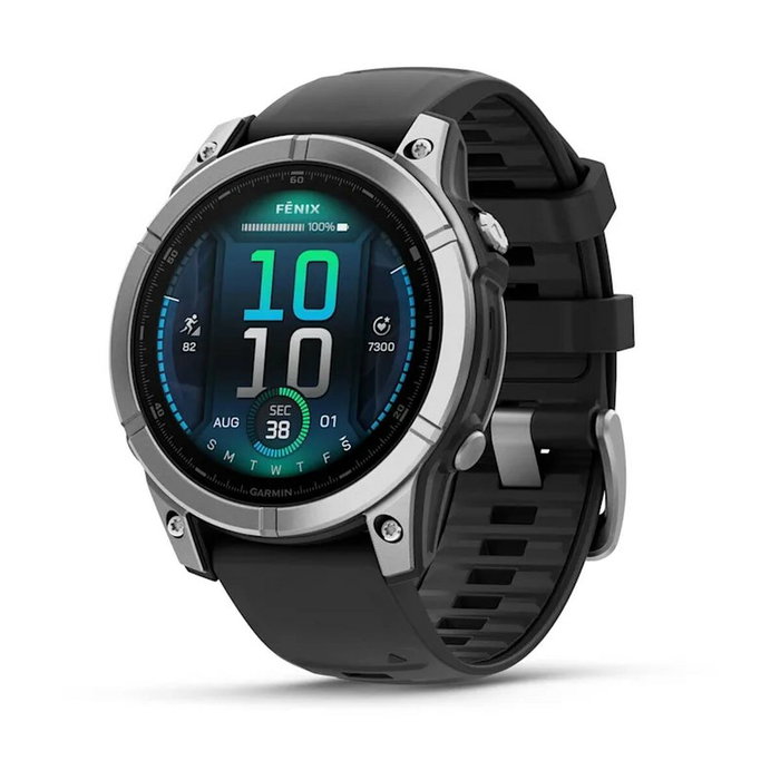Garmin Fenix E (47mm) schwarz/silber Garmin Fenix E (47mm) schwarz/silber