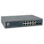 LevelOne GEP-1221 Switch Gigabit PoE de 12 puertos