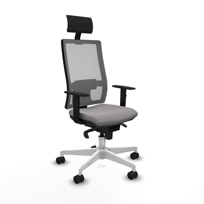 PIQUERAS Y CRESPO Silla de oficina Horna Gris con Mecanismo Sincro PIQUERAS Y CRESPO Silla de oficina Horna Gris con Mecanismo Sincro