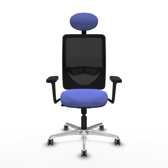 PIQUERAS Y CRESPO Silla de oficina Zulema con Mecanismo Sincro, Azul claro y Negro PIQUERAS Y CRESPO Silla de oficina Zulema con Mecanismo Sincro, Azul claro y Negro