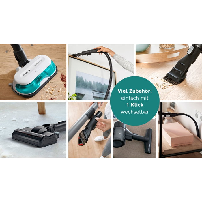 Bosch BSS712XHYG Aspiradora Escoba 2 en 1 sin Bolsa HEPA