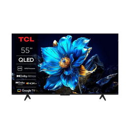TCL 55P7K Televisor QLED 55 Pulgadas 4K UHD UltraHD HDR Dolby Vision Atmos, Google TV, Game Master 120Hz, HDMI 2.1
