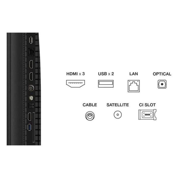 TCL 55P7K Televisor QLED 55 Pulgadas 4K UHD UltraHD HDR Dolby Vision Atmos, Google TV, Game Master 120Hz, HDMI 2.1