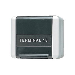 Jung 854W AP/WD Carcasa para Conexión de Datos con Campo de Inscripción