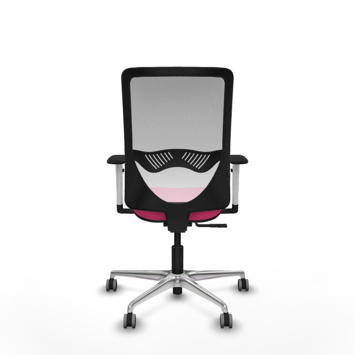 PIQUERAS Y CRESPO Silla de oficina Zulema Rosa y Blanco