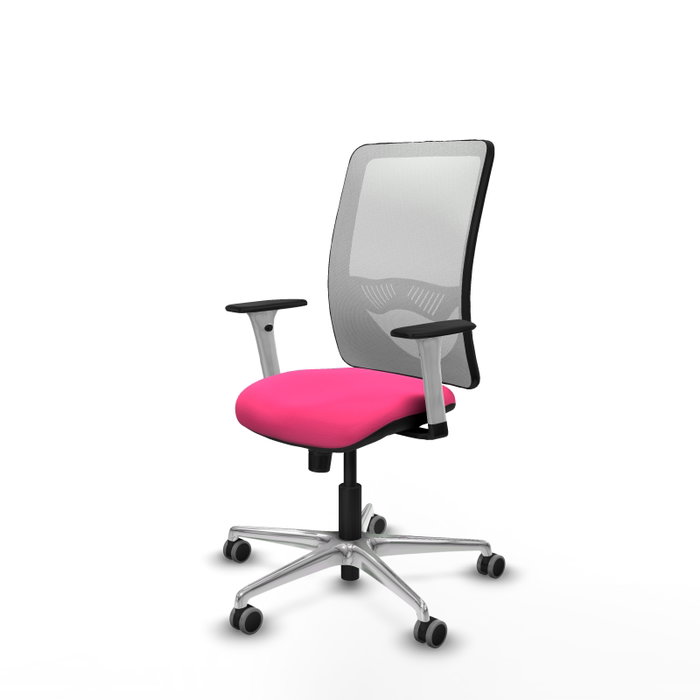 PIQUERAS Y CRESPO Silla de oficina Zulema Rosa y Blanco