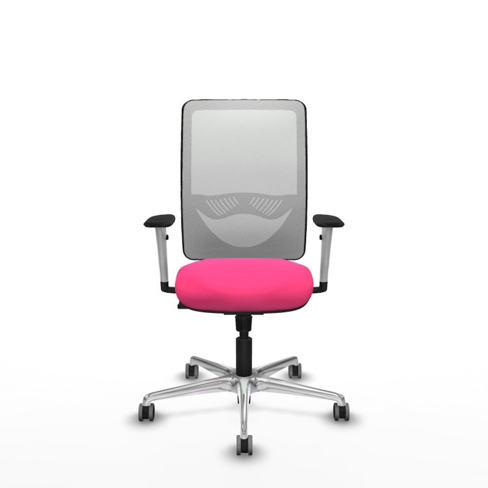 PIQUERAS Y CRESPO Silla de oficina Zulema Rosa y Blanco