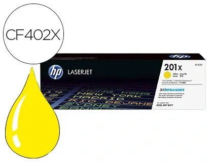 HP 201X CF402X Tóner Amarillo Alta Capacidad (XL) para LaserJet Pro M252/M277