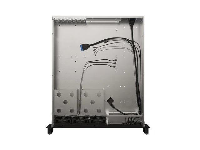 Lanberg SC01-5202-12B Chasis para Servidor Rack 2U Negro