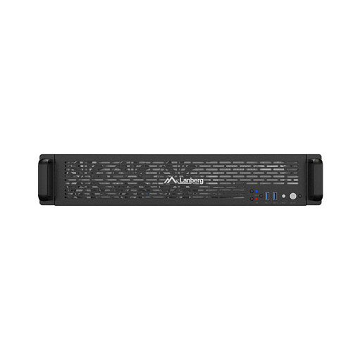 Lanberg SC01-5202-12B Chasis para Servidor Rack 2U Negro