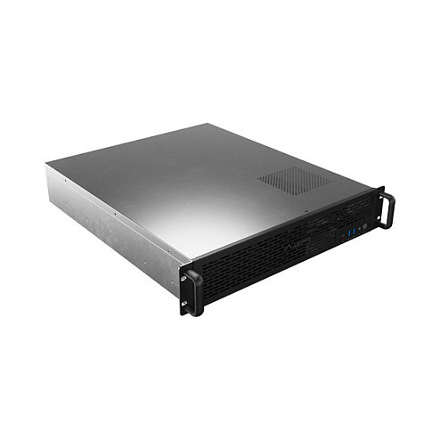 Lanberg SC01-5202-12B Chasis para Servidor Rack 2U Negro