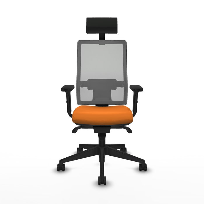 PIQUERAS Y CRESPO Silla de oficina Horna Naranja y Gris