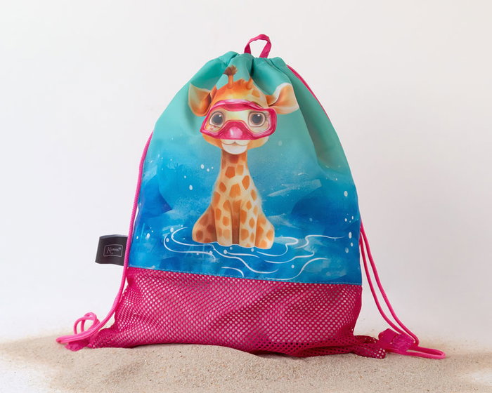 KioKids Bolsa de Playa Mochila Safari Fun Animales Fucsia Poliéster Transpirable Ligera 5L +0 Meses KioKids Bolsa de Playa Mochila Safari Fun Animales Fucsia Poliéster Transpirable Ligera 5L +0 Meses