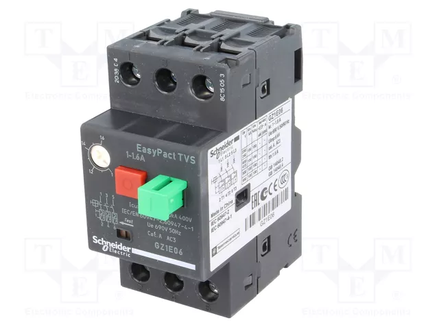 SCHNEIDER ELECTRIC Interruptor motorizado Easy TeSys 0,37kW 230÷690VAC SCHNEIDER ELECTRIC Interruptor motorizado Easy TeSys 0,37kW 230÷690VAC