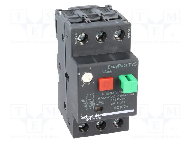 SCHNEIDER ELECTRIC Interruptor motorizado Easy TeSys 0,37kW 230÷690VAC SCHNEIDER ELECTRIC Interruptor motorizado Easy TeSys 0,37kW 230÷690VAC