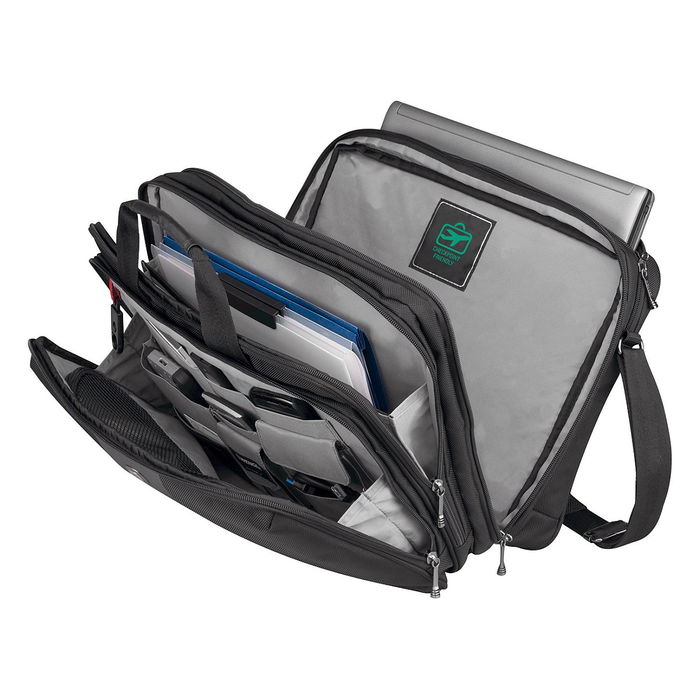 Wenger Legacy 17 - Maletín para Portátil de 17 Pulgadas (43 cm) - Negro Gris - Referencia 600655