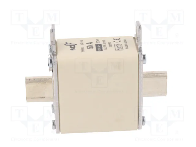 DF ELECTRIC Fusible NH00 de Cartucho Cerámico 50A 690VAC DF ELECTRIC Fusible NH00 de Cartucho Cerámico 50A 690VAC