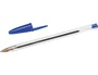 Bic Bolígrafo Cristal Original Tinta Azul Bolsa de 5 Unidades - Cuerpo Transparente, Punta 1mm, Trazo 0.4mm