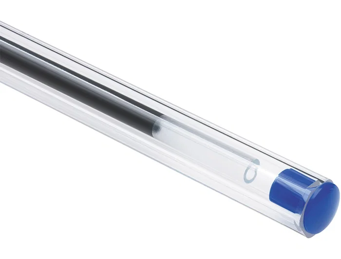 Bic Bolígrafo Cristal Original Tinta Azul Bolsa de 5 Unidades - Cuerpo Transparente, Punta 1mm, Trazo 0.4mm