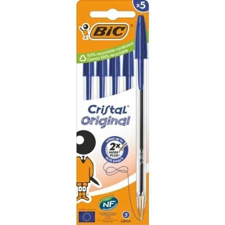 Set de Bolígrafos Bic Bic Cristal Original 516344 Azul Set de Bolígrafos Bic Bic Cristal Original 516344 Azul