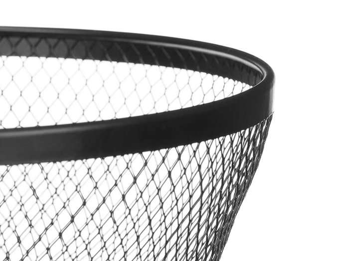 Kinvara Frutero Rejilla Negro Metal 26.5x12.5x26.5 cm (Set de 12)