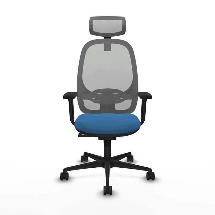 PIQUERAS Y CRESPO Silla de oficina Cilanco con mecanismo Sincro Azul claro y Gris PIQUERAS Y CRESPO Silla de oficina Cilanco con mecanismo Sincro Azul claro y Gris