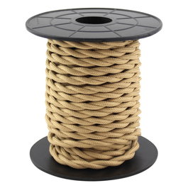 GSC Evolution Cable textil trenzado 10M (2x0.75mm) Marrón Claro