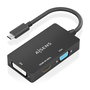 Adaptador USB-C a VGA/HDMI/DVI Aisens A109-0954 Negro 15 cm