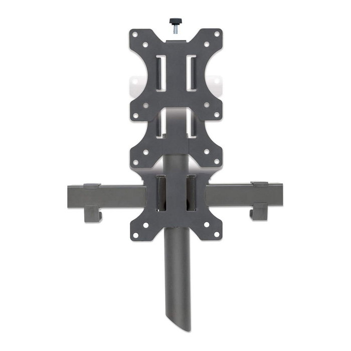 MANHATTAN Soporte Triple de Monitor para Escritorio, Tischhalterung con 2 Brazos, hasta 3 Monitores 27 Pulgadas 68.6 cm, VESA 75x75/100x100 mm, Negro MANHATTAN Soporte Triple de Monitor para Escritorio, Tischhalterung con 2 Brazos, hasta 3 Monitores 27 Pulgadas 68.6 cm, VESA 75x75/100x100 mm, Negro